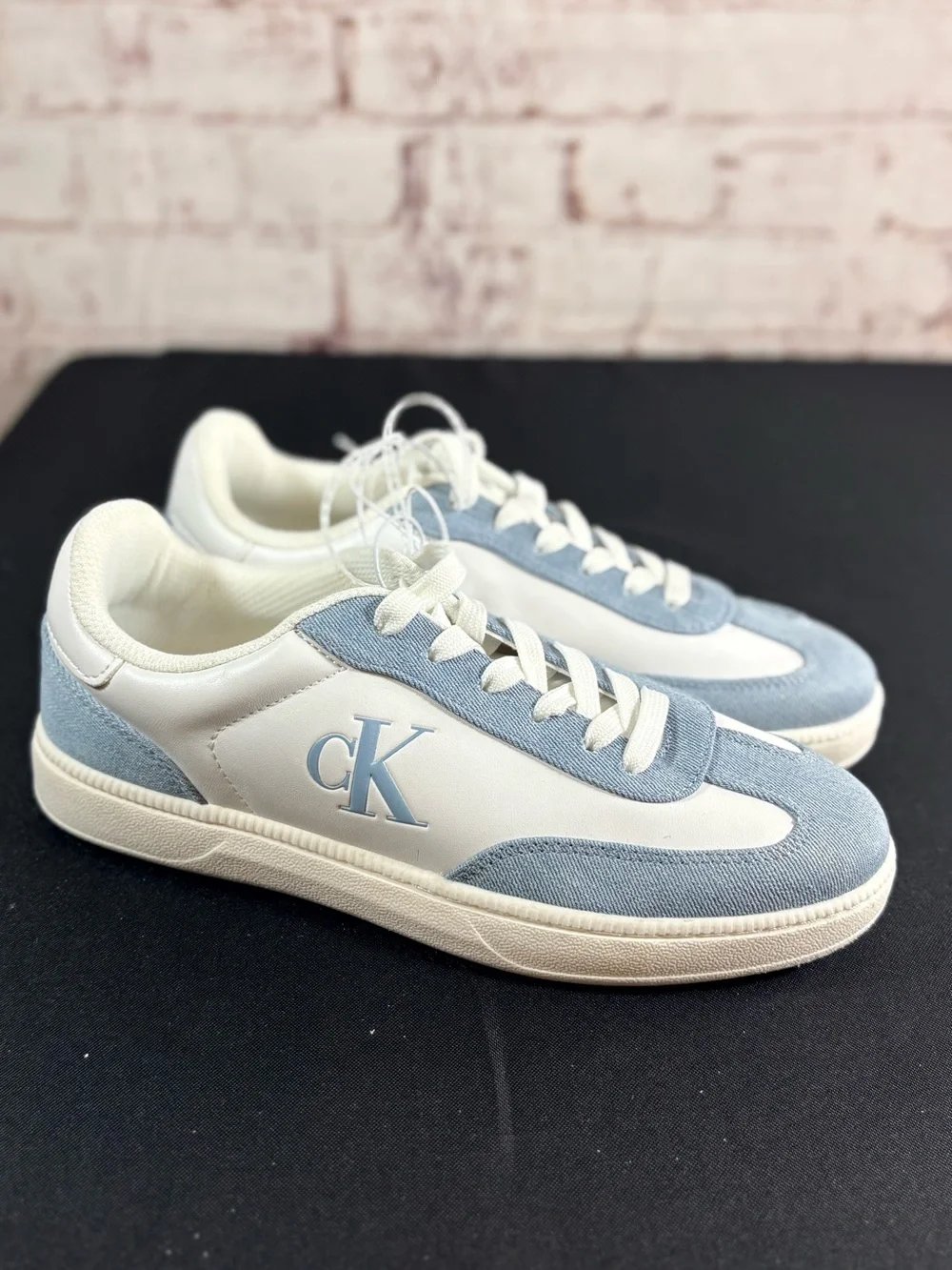 Calvin Klein women Denim Blue & White CK Accent Sneakers